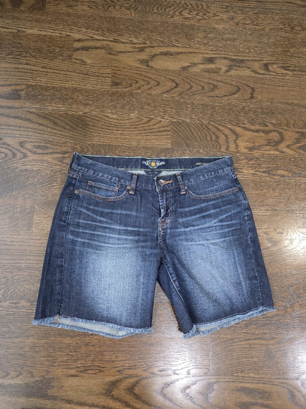 Lucky Brand Women's Dark Blue Denim Cutoff Shorts Sz.8/29